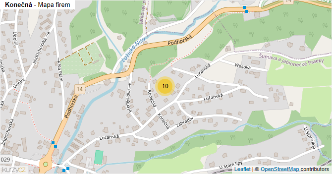 Konečná - mapa firem