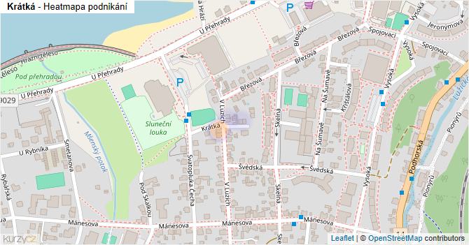 Krátká - mapa podnikání