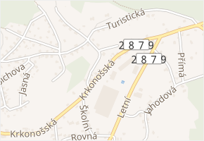 Krkonošská v obci Jablonec nad Nisou - mapa ulice