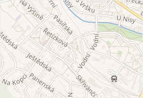 Lužická v obci Jablonec nad Nisou - mapa ulice