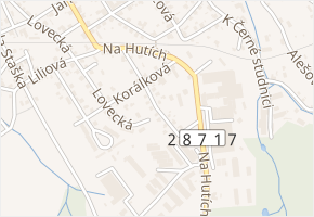 Milířová v obci Jablonec nad Nisou - mapa ulice