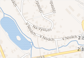 Na Výsluní v obci Jablonec nad Nisou - mapa ulice