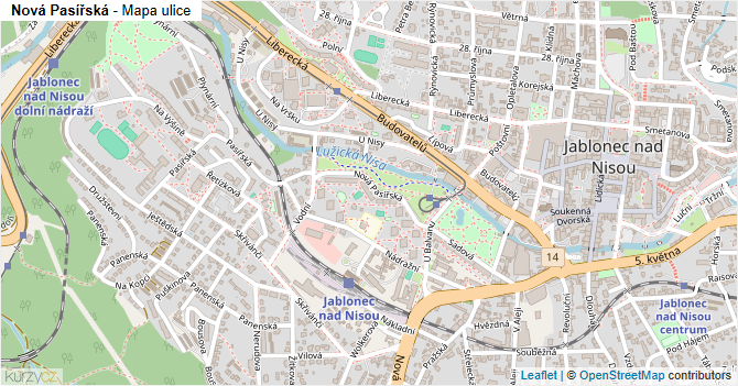 Nová Pasířská - mapa ulice