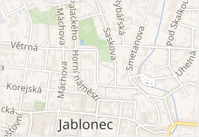 Pod Baštou v obci Jablonec nad Nisou - mapa ulice