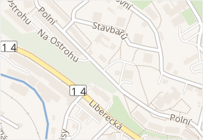 Polní v obci Jablonec nad Nisou - mapa ulice