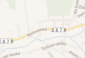 Rychnovská v obci Jablonec nad Nisou - mapa ulice