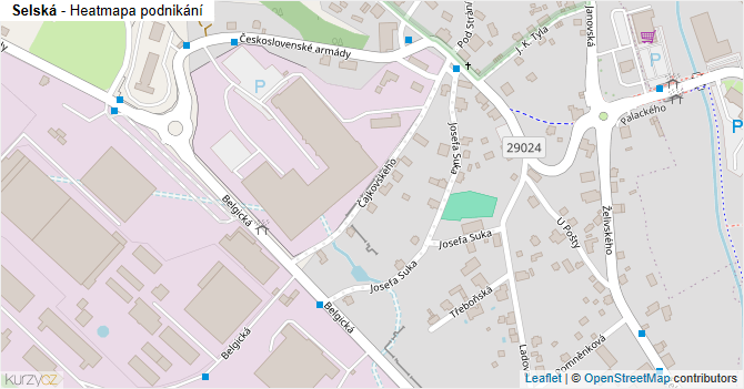 Selská - mapa podnikání