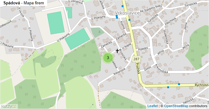 Spádová - mapa firem