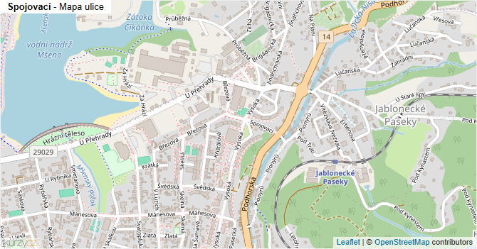 Spojovací - mapa ulice