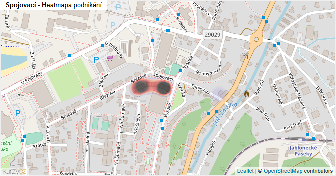 Spojovací - mapa podnikání
