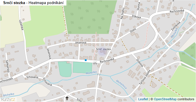 Srnčí stezka - mapa podnikání
