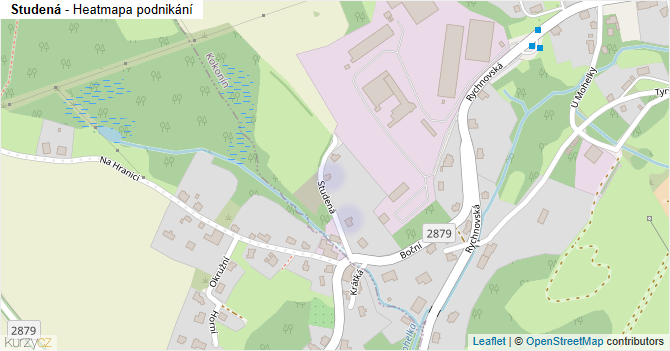 Studená - mapa podnikání
