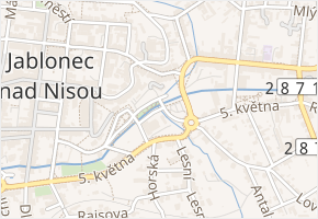 Tržní v obci Jablonec nad Nisou - mapa ulice