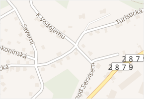 Turistická v obci Jablonec nad Nisou - mapa ulice
