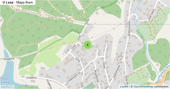 U Lesa - mapa firem