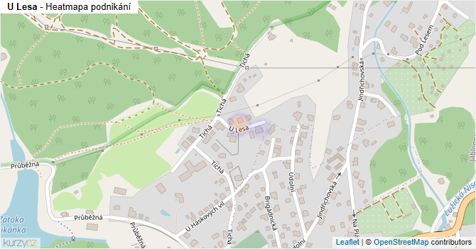 U Lesa - mapa podnikání