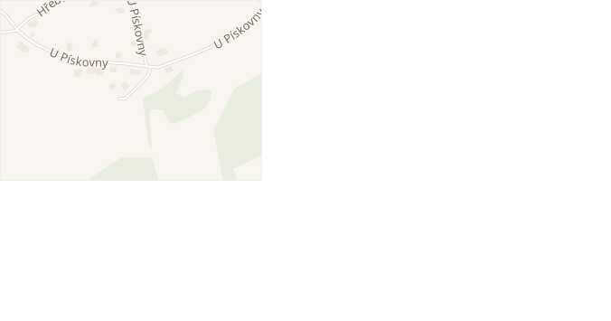U Pískovny v obci Jablonec nad Nisou - mapa ulice