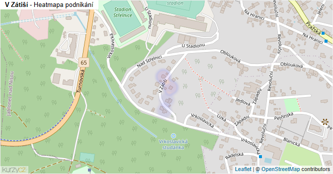 V Zátiší - mapa podnikání