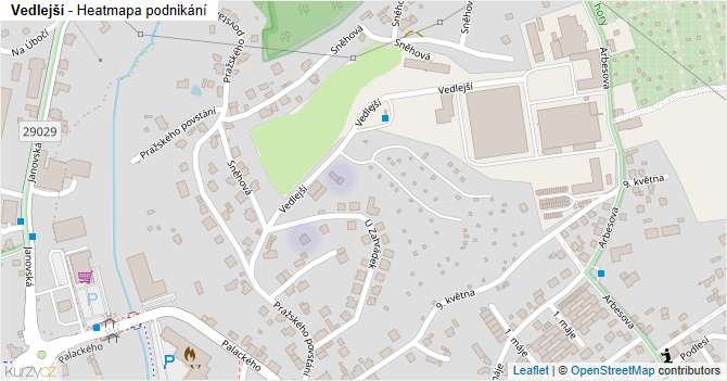 Vedlejší - mapa podnikání