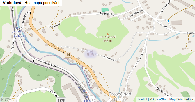Vrcholová - mapa podnikání