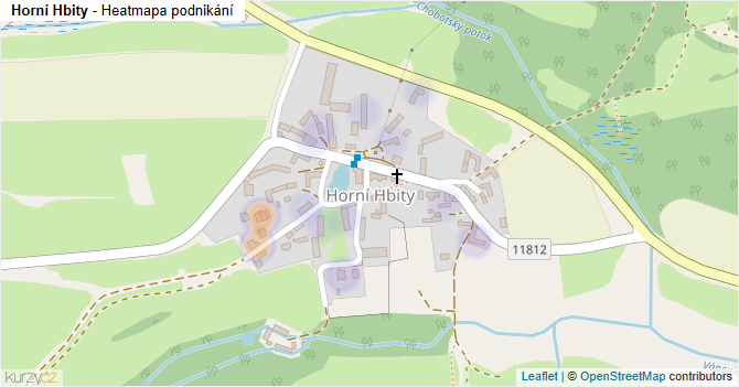 Horní Hbity - mapa podnikání