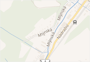 Mlýnská v obci Jablonné nad Orlicí - mapa ulice