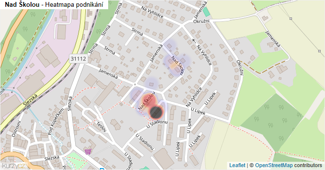 Nad Školou - mapa podnikání