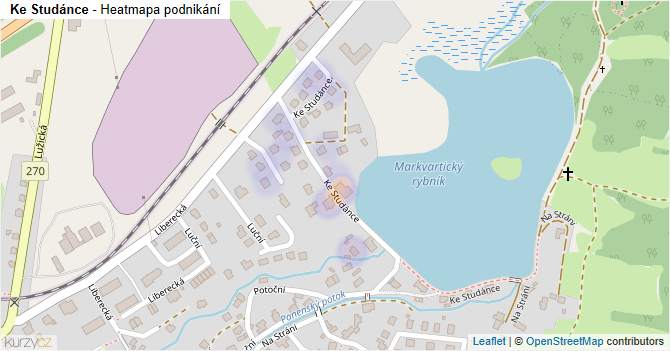 Ke Studánce - mapa podnikání