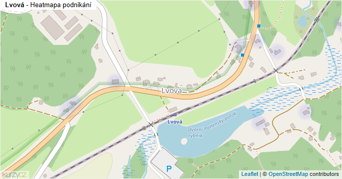 Lvová - mapa podnikání