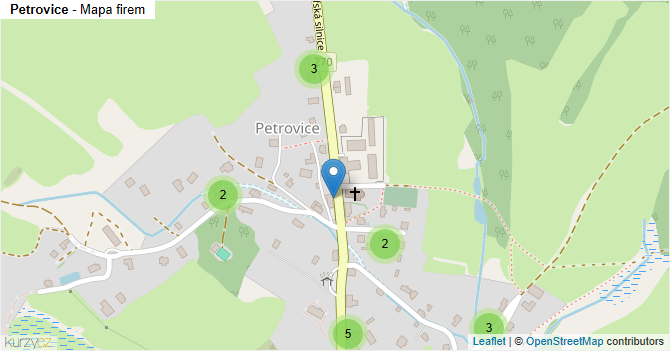 Petrovice - mapa firem