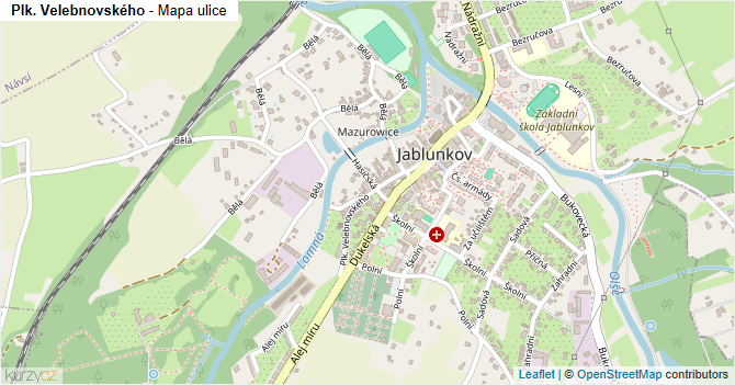 Plk. Velebnovského - mapa ulice