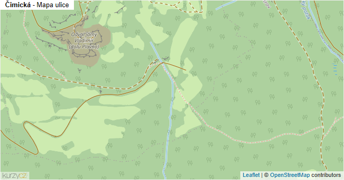 Čimická - mapa ulice