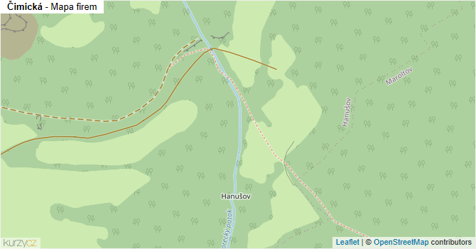 Čimická - mapa firem