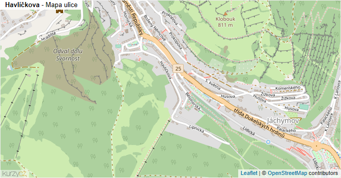 Havlíčkova - mapa ulice
