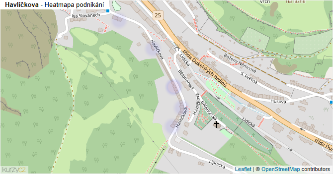 Havlíčkova - mapa podnikání