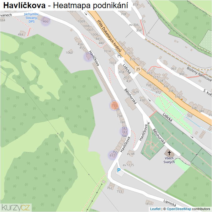 Mapa Havlíčkova - Firmy v ulici.
