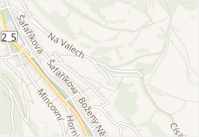 Jánský vrch v obci Jáchymov - mapa ulice