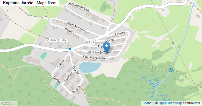 Kapitána Jaroše - mapa firem