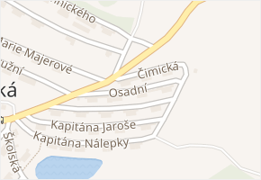 Osadní v obci Jáchymov - mapa ulice