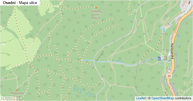 Osadní - mapa ulice