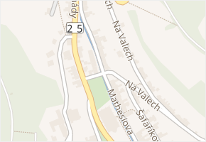 Šafaříkova v obci Jáchymov - mapa ulice