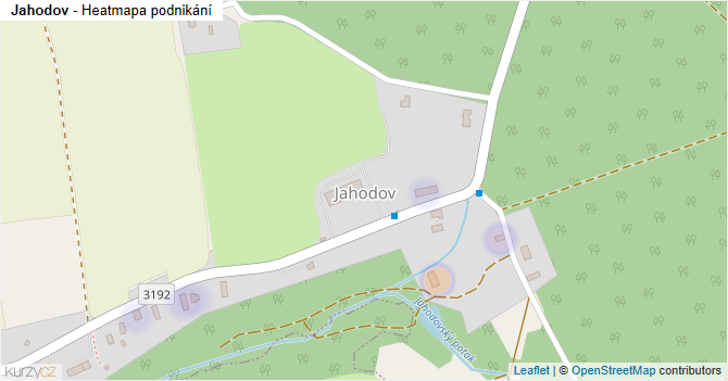 Jahodov - mapa podnikání