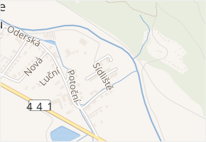 Sídliště v obci Jakubčovice nad Odrou - mapa ulice