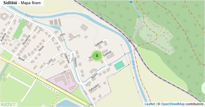 Sídliště - mapa firem