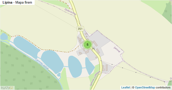 Lipina - mapa firem