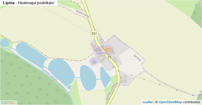 Lipina - mapa podnikání
