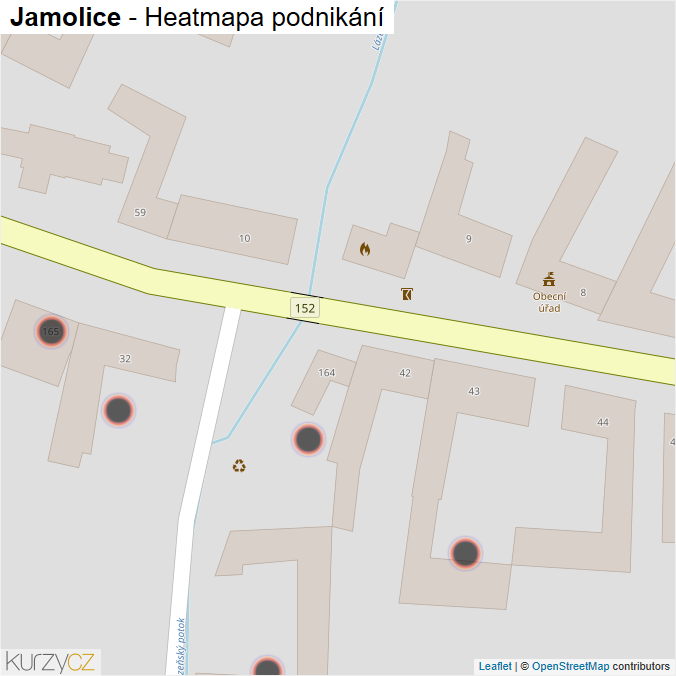 Mapa Jamolice - Firmy v obci.