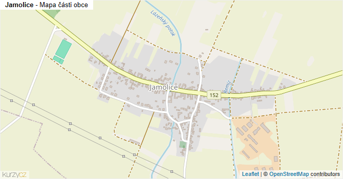 Jamolice - mapa části obce