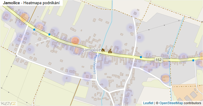 Jamolice - mapa podnikání