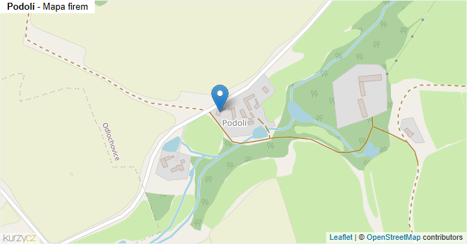 Podolí - mapa firem